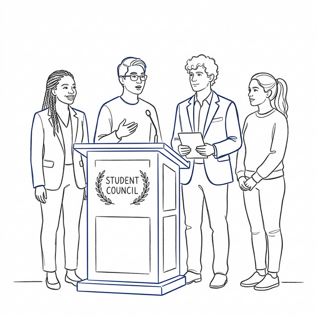 Student Council Illustration
